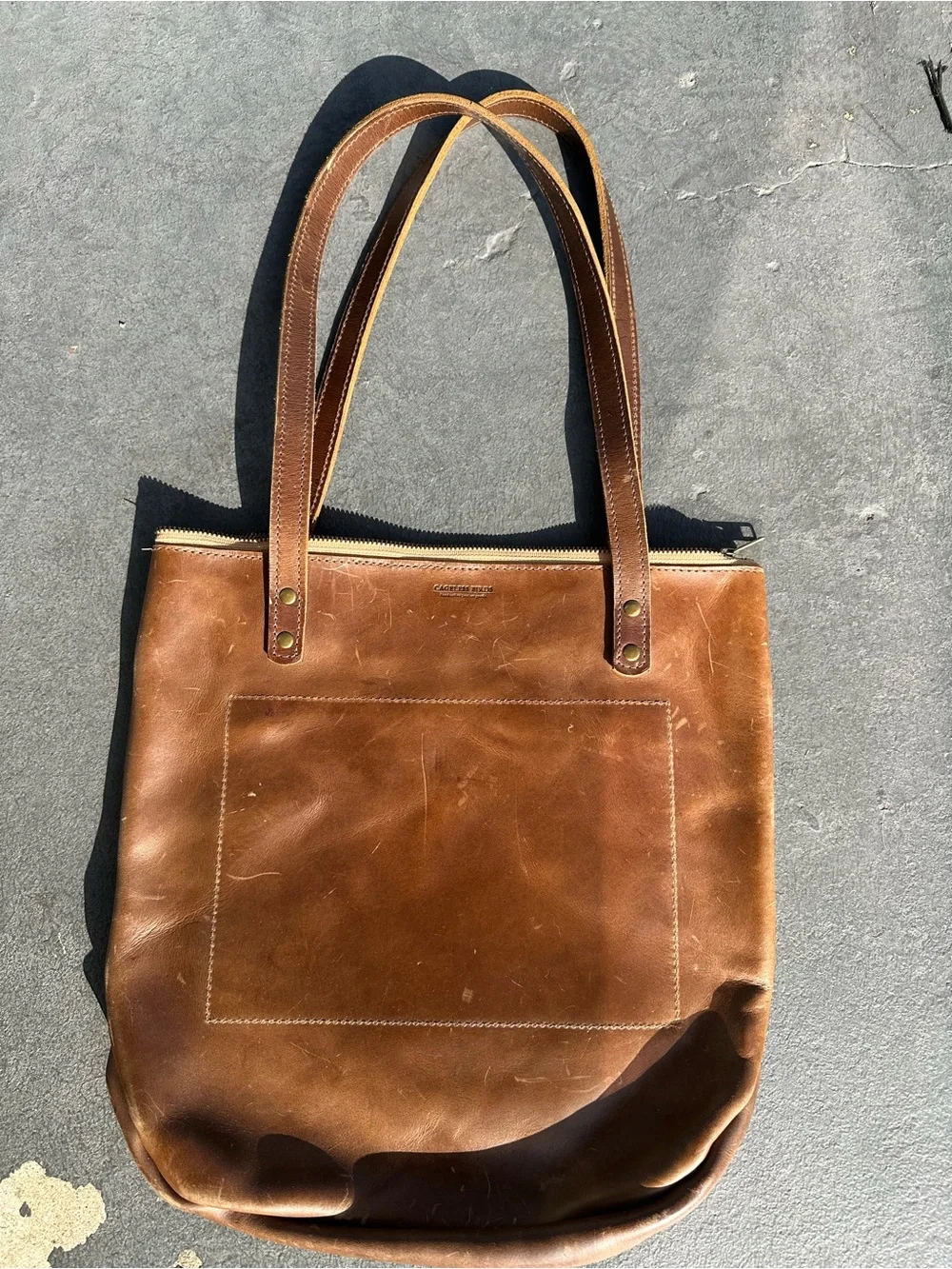 Cageless Birds Real Leather Tote Bag - Classic Carryall